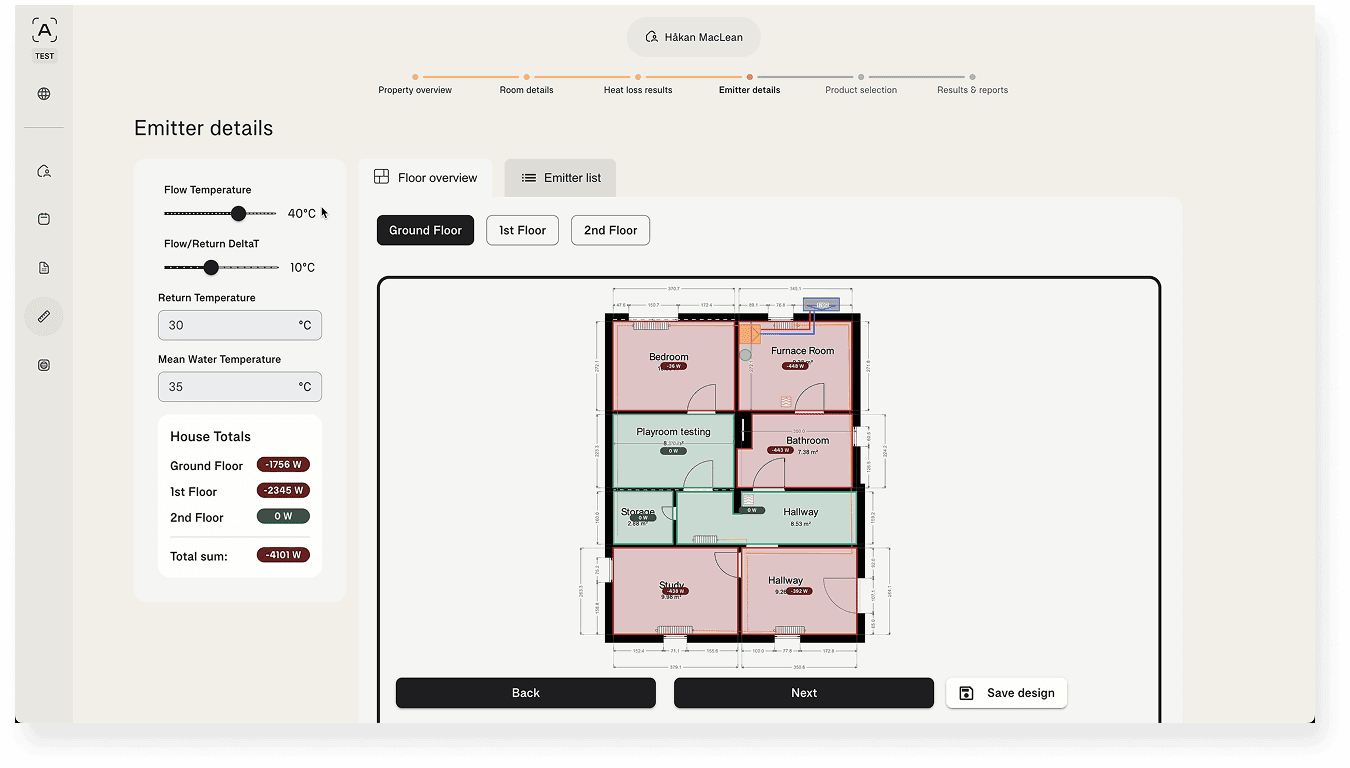 Technical overview of home for heat pump installation