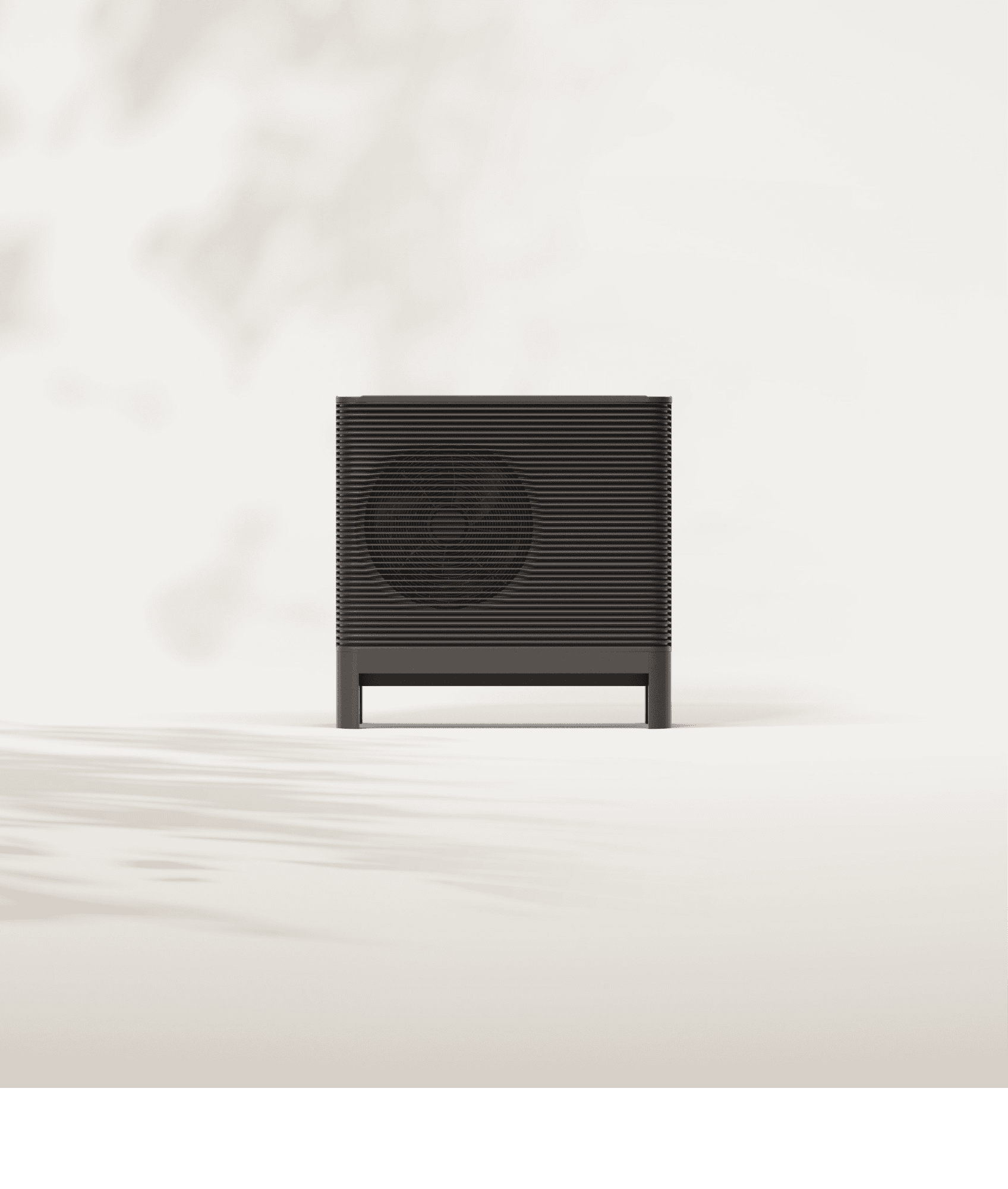 Front view of the Aira Heat Pump outdoor unit 8kW